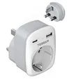 Produktbild: TESSAN Adapter England Deutschland Stecker, 3 in 1 Steckdosenadapter England mit USB C und USB A, 3250W UK Adapter, Reiseadapter UK, Reisestecker für Irland Malta Schottland, Reiseadapter Typ G