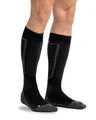 Produktbild: Snocks Thermo Skisocken Damen Herren mit gepolsterten Bereichen - Atmungsaktive Strümpfe für Wintersport - Wintersocken mit perfekter Passform und Wärmeisolierung - Gr. 43-46 - Farbe Schwarz