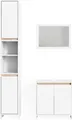 Produktbild: Badmöbel-Set Vicco Emma Weiß/Sonoma 3 Teile, mit Hochschrank, Model 29825