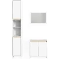 Produktbild: Vicco Badmöbel-Set Emma Weiß/Sonoma 3 Teile mit Hochschrank