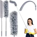 Produktbild: Teleskop Staubwedel Ausziehbar Mikrofaser Flach und Rund bis 250 cm Lang