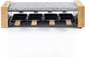 Produktbild: H.Koenig Raclette WOD8 Raclette-Grill für 8 Personen in Holz-Optik, 1200 W