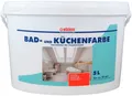 Produktbild: Wilckens Badfarbe Küchenfarbe weiß 5 L - Schimmelschutz Wandfarbe Innenfarbe