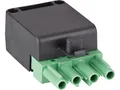 Produktbild: Stecker 4-polig grün/schwarz, 250/400V, 16A System Wieland