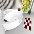 Produktbild: Pool Badewanne Eckwanne Wanne S60-TH 140x140cm mit Tür Walk-in-Pool