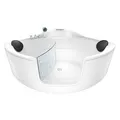 Produktbild: Pool Badewanne Eckwanne Wanne S60-TH 140x140cm mit Tür Walk-in-Pool