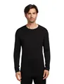 Produktbild: Icebreaker Unterwäsche Thermo-Langarmshirt 260 Tech Crewe - Merinowolle, enganliegend - schwarz Herren, Größe: S