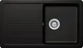 Produktbild: SCHOCK hochwertige Küchenspüle 86 x 50 cm Toledo D-100 Magma – schwarze CRISTADUR Spüle mit Abtropffläche ab 50 cm Unterschrank-Breite