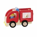 Produktbild: Goki Feuerwehrauto aus Holz Holzspielzeug