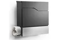 Produktbild: NewHabitat Briefkasten Moderner Wandbriefkasten Personalisierbar Anthrazit RAL7016 (Komplettset, Modell: Tokio), Rostfrei