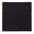 Produktbild: MANK Schwarze 3-lagige Tissue-Servietten 40 x 40 cm - Saugstarke Einmal-Servietten, 100er-Pack, 1/4-Falz - Perfekt für Feiern, Gastronomie & Events