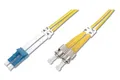 Produktbild: Digitus LWL Patchkabel, Duplex, LC zu ST SM OS2 09/125 µ, 2 m