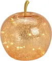 Produktbild: Wurm LED Dekoobjekt LED Dekolampe Apfel Glas 20er LED Lichterkette Timer Ø16 gold