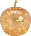 Produktbild: LED Dekolampe Apfel Glas 20er LED Lichterkette Timer Ø16 gold