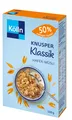 Produktbild: Kölln Knusper Müsli aus Hafer, mit 50% weniger Zucker, 375 g im Beutel für ein knuspriges Frühstückserlebnis.