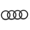 Produktbild: Audi 8B5071801716 Ringe dunkel Kühlergrill Emblem Logo, grau *** nur für Facelift ***