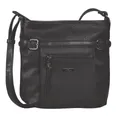 Produktbild: schwarze Tom Tailor Schultertasche mit langem Gurt