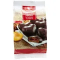 Produktbild: Weiss Lebkuchen Herzen gefüllt mit Zartbitterschokolade - Weihnachtsgebäck für Geniesser, 150 g Beutel