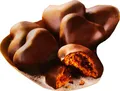 Produktbild: gefüllte Lebkuchen Herzen vegan in Zartbitter Schokolade  (3x300g)  MHD 04/2026