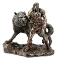 Produktbild: Figuren Shop GmbH Fantasy-Figur Tyr Figur mit Fenriswolf - Gott des Kampfes - Veronese Fantasy Deko