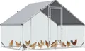 Produktbild: PawHut Hühnerstall Freilaufgehege aus Stahl, 300 x 200 x 200 cm Hühnerkäfig