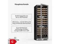 Produktbild: Vinovilla Trio Weinkühlschrank 144 Flaschen 3 Zonen 38 dB 12 Regale Kompressor 413 Liter Edelstahl 143 Flaschen 3 Kühlzonen