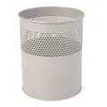 Produktbild: PROREGAL Runder halbperforierter Papierkorb aus Metall | 15 Liter, HxØ 32x26cm | Aluminium