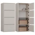 Produktbild: KOMODA ALMA KASZMIR BEŻ SZAFKA 4 DRZWI 4 PÓŁKI DO SALONU 50x119x40 CM