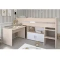 Produktbild: Parisot Modernes Kombibett Akazie Hellweiß 90x200 Cm