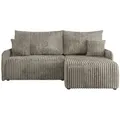 Produktbild: Ecksofa mit Schlaffunktion Arpa , braun , Maße (cm): B: 198 H: 93
