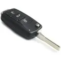 Produktbild: Odipie - Niemals Verwendet] Ersatz-klapp-autoschlüsselgehäuse Für Vw Volkswagen Golf Mk6 T1guan Polo Passat Cc Seat Skoda Octavia 3 Tasten