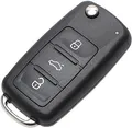 Produktbild: Ersatz-Klapp-Autoschlüsselgehäuse Funkschlüssel für VW Golf Polo SEAT Skoda