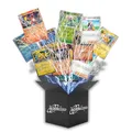 Produktbild: 200 Karten Set - Pokemon Karten Deutsch – Originale Pokemon Sammelkarten inkl. 25 Holo/Reverse Holo + 100 Kartenhüllen – TCG Bundle – Sammelkarten Geschenkbox – Geschenk für Kinder & Sammler