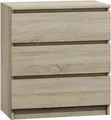 Produktbild: Kommode 3 Schubladen Malwa M3 Eiche Sonoma Farbe Home Office