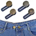 Produktbild: 4 Stück Knöpfe für Jeans, Abnehmbar Instant Knöpfe no Sew Instant Knopfe, Buttons Pins Jeans, Hosenknöpfe zum Stecken, Jeans Instant Buttons mit Elastische Hosenbunderweiterung Hosenknopf(Bronze)