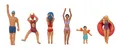Produktbild: Faller 151687 H0 Beim Baden und Schwimmen 6 Figuren Neuheit 2024 OVP+