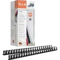 Produktbild: Plastikbinderücken 22mm A4 schwarz, 50 Stück