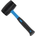 Produktbild: BGS-technic Gummihammer 1963, Kopf-Ø 70mm, 900g Kopfgewicht, schwarz, mit Fiberglasstiel