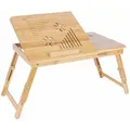 Produktbild: Boxxx Laptoptisch, Natur, Holz, Bambus, rechteckig, 35x29x55 cm, ausziehbar, höhenverstellbar, klappbar, Arbeitszimmer, Schreibtische, Computertische