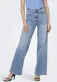 Produktbild: ONLY High-waist-Jeans ONLMADISON – High Waist Jeans mit weitem Bein für Komfort Abriebeffekte, casual, weit, Denim/Jeans, Eingrifftaschen