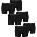 Produktbild: PUMA BODYWEAR Boxershorts Everyday Comfort Cotton Stretch (6-St., Mehrpack) ohne Eingriff, Logo-Bund im 6er Pack schwarz L