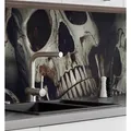 Produktbild: MyMaxxi Küchenrückwand Küchenrückwand selbstklebend Totenkopfgrube Spritzschutz Folie, (Klebefolie passend geschnitten und gerollt B 220 cm x H 60 cm), Totenkopfgrube B 220 cm x H 60 cm bunt 220 cm x 60 cm