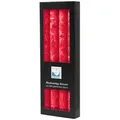 Produktbild: Stearin-Stabkerzen, 22/250 mm, Rot, KERZENFARM HAHN, Brenndauer ca. 10h, 4 Stück pro Verpackung