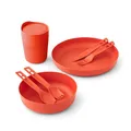Produktbild: SEA TO SUMMIT - Passage Geschirrset - 7-teilig - Teller, Schüssel, Iso-Becher & Besteckset - Spülmaschinen- & Mikrowellenfest - BPA-frei - Campinggeschirr aus glasverstärktem Polypropylen - 324 g