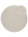 Produktbild: benuta Nest Teppich Lilibeth - Creme 200 cm Rund - Kunstfaser - Rund & im Style: Abstrakt,Geometrisch, Hygge & Cozy, Minimalistisch - Pflegeleicht für Wohnzimmer Schlafzimmer