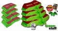 Produktbild: EBC Bremsbeläge Greenstuff Vorne+Hinten für Opel Corsa D