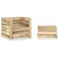 Produktbild: vidaXL 2-Tlg Garten-Lounge-Set aus Paletten Imprägniertes Kiefernholz 316204