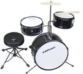 Produktbild: Clifton Kinderschlagzeug Junior Drum, schwarz, 3-St.