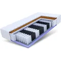 Produktbild: FDM Voyager Matratze 140x200 cm Taschenfederkern Höhe 24 cm Härtegrad H3 H4 7-Liegezonen Öko-Tex Allergikergeeignet Jersey Bezug Waschbar Kokosfaser-Einlage