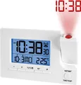Produktbild: Funk-Projektionswecker Funkwecker USB 2 Alarme Temperaturanzeige Datum - 4-MV1022-3